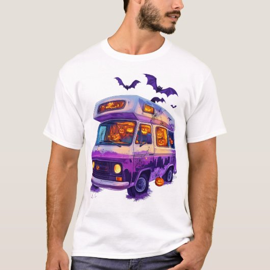 T-shirt  Haunted Camper Van (Devant)