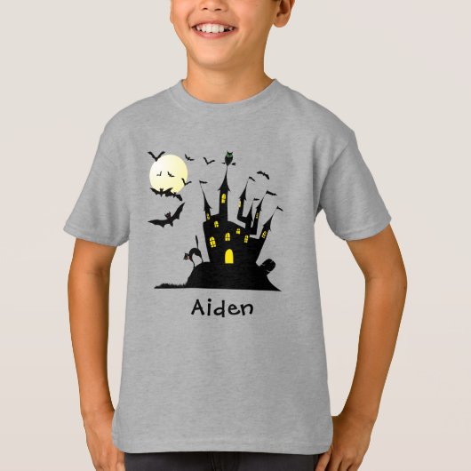 T-shirt Haunted House Monogrammed (Devant)
