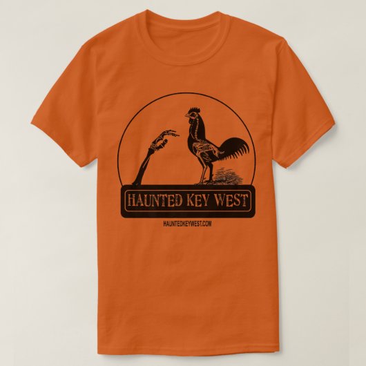 T-shirt Haunted Key West Zombie Rooster (Design devant)
