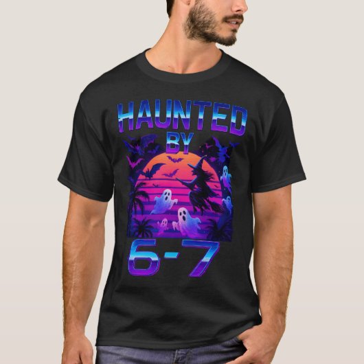 T-shirt Haunted par 67 Funny Halloween Meme (Devant)