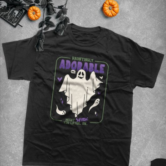 T-shirt Hauntingly adorable Funny Halloween les paroles de