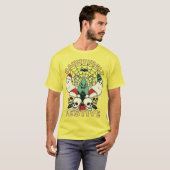 T-shirt Hauntingly Festive : Halloween rencontre Holiday C (Devant entier)