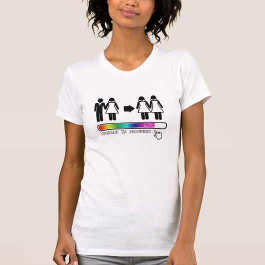T-SHIRT HAUSSE À LA LESBIENNE (Devant)