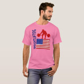 T-shirt Hausse du poids aux États-Unis (Devant entier)