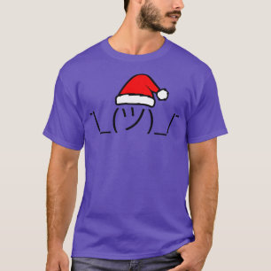 T-shirt haussement d'épaules de Noël
