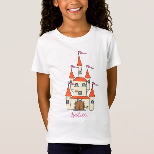 T-Shirt Haut Château Fille Princesse (Devant)