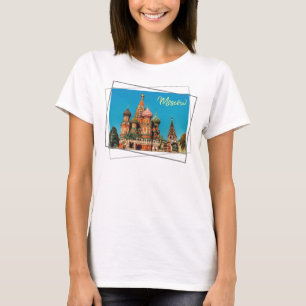 T-Shirt Haut Place Rouge de Moscou St Basil's Russ