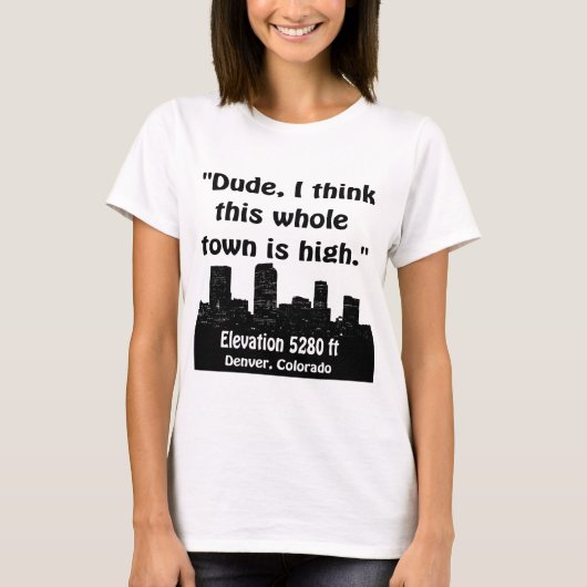T-shirt Haute ville de Denver (Devant)