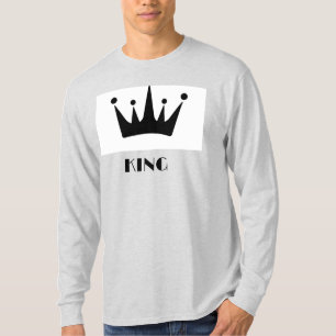 T-shirt Hauteur de l'image de la couronne de texte personn