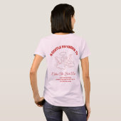 T-shirt Hauteur des cerises - Tee esthétique rose mignonne (Dos entier)