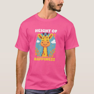 T-shirt Hauteur Du Bonheur Design Giraffe