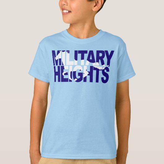 T-shirt Hauteur militaire Mustangs (Devant)