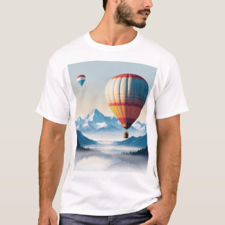 T-shirt Hauteurs de rêve : Ballons à air chaud sur les mon