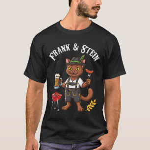 T-shirt Havana Brown Chat Lederhosen Avec Saucisse De Bièr