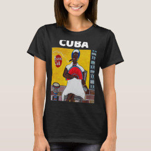 T-shirt Havana Cuba Art Afro Femme Cubaine Cigar Mens Cade