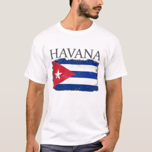 T-shirt Havana Cuba Drapeau Capitale Cuba Havana Tourisme
