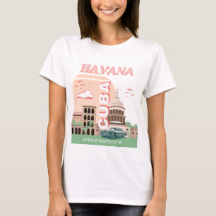 T-shirt Havana Cuba Retro Art Vintage