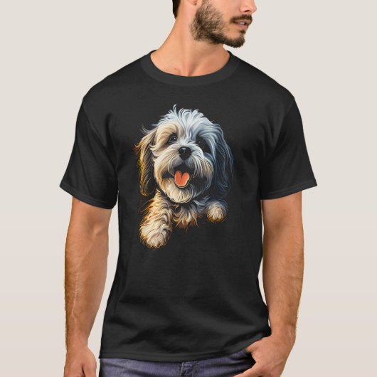 T-shirt Havanese Dog Bolonka Shih Tzu Lhasa Apso Maltese G (Devant)