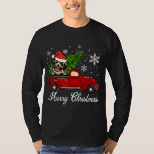 T-shirt Havanese Dog Riding Red Truck Decoration de Christ