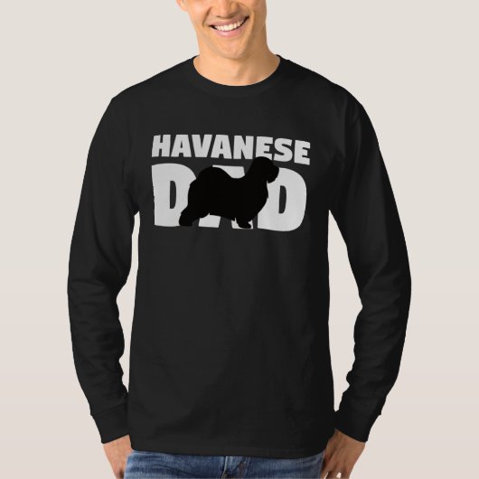 T-shirt Havanese  for Dog Father Havanese Dad  Havanese (Devant)