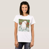 T-shirt Havanese n Poppies Art Print Gips & Cards (Devant entier)