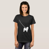 T-shirt Havanese on a Leash Dog Mom Dad Pet Cute Puppy (Devant entier)