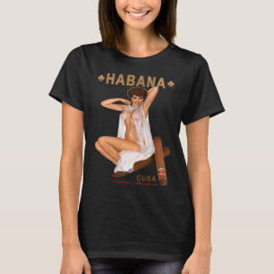 T-shirt Havanna Cigarros Attractivos Habana Cigar Lingerie
