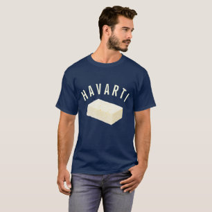 T-shirt Havarti (équipe fromagère de style collégial)