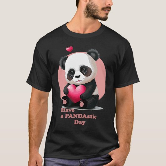 T-shirt Have a Pandastic Day Cute Valentines Day Panda Hea (Devant)