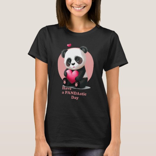 T-shirt Have a Pandastic Day Cute Valentines Day Panda Hea (Devant)