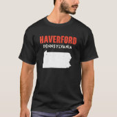 T-shirt Haverford Pennsylvania USA State America Travel (Devant)