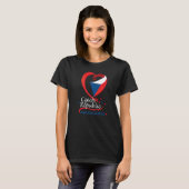 T-shirt Havlickuv Brod République Tchèque Coeur Drapeau D' (Devant entier)