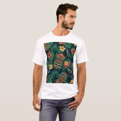 T-shirt Hawaï Tiki Masque Motif tropical (Devant entier)