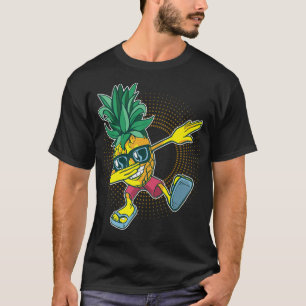 T-shirt Hawaïen  Aloha  Plages  Ananas Dabbing Lunettes de