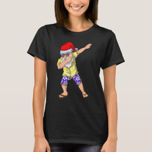 T-shirt Hawaïen Dabbing Père Noël Noël Le 1er Juillet