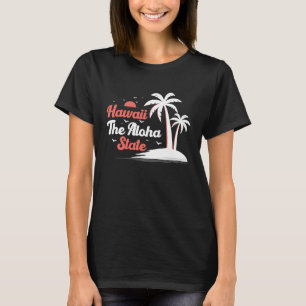 T-shirt Hawaïen Hawaï L'État Aloha Ananas Tiki