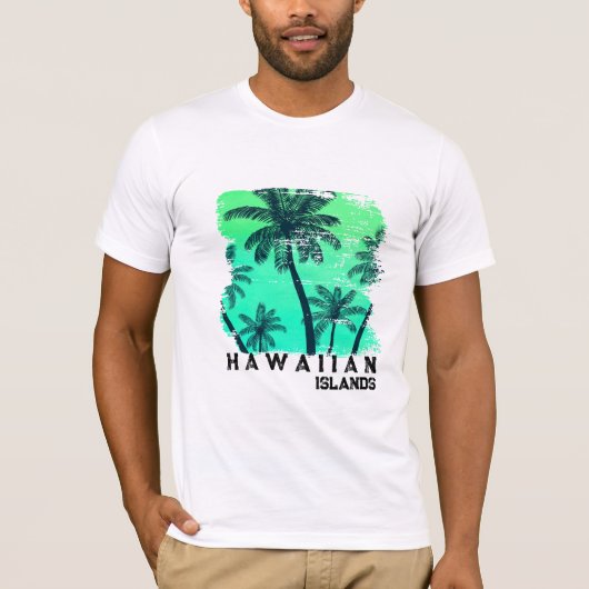 T-shirt hawaïen masculin (Devant)