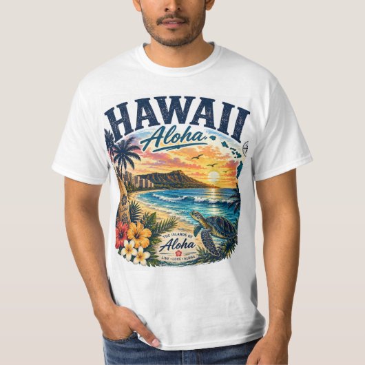 T-shirt Hawaii Aloha (Devant)