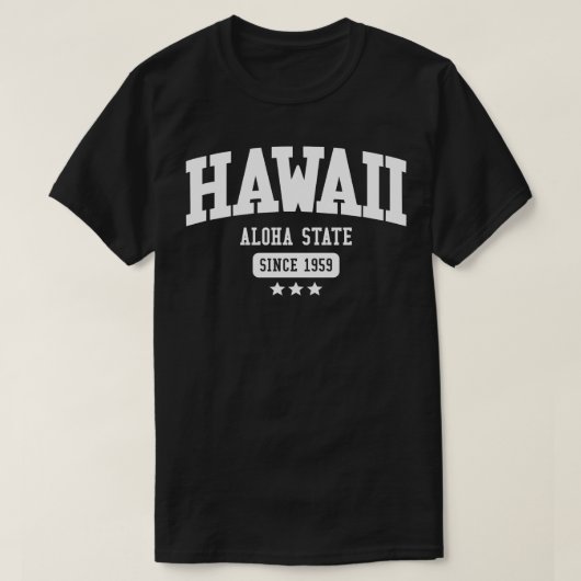 T-shirt Hawaii Aloha State White (Design devant)