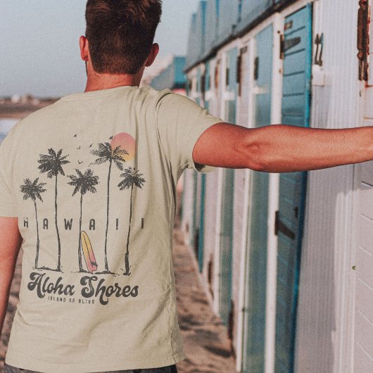 T-shirt Hawaii Beach Surfer Vacances été