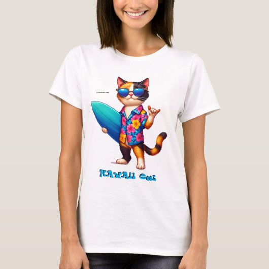 T-shirt Hawaii Cool - Le plus frais du Cool (Devant)