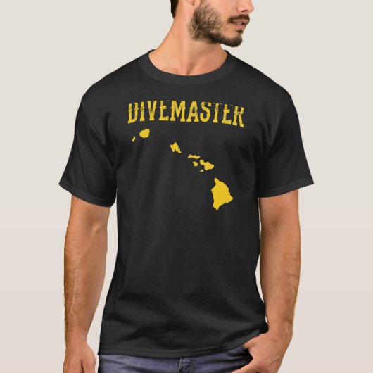 T-shirt Hawaii Divemaster Plongée instructeur Plongée Plon (Devant)