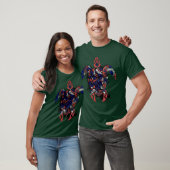 T-shirt Hawaii Drapeau Turtle Art Design (Unisexe)