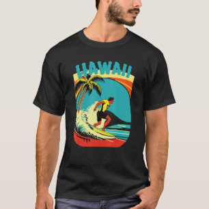 T-shirt Hawaii Dude Surf Radical Waters Hawaiian Design