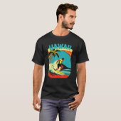 T-shirt Hawaii Dude Surf Radical Waters Hawaiian Design (Devant entier)