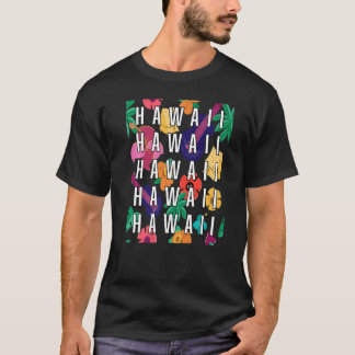 T-shirt Hawaii État rétro Vintage désorganisé Hawaii