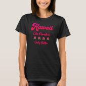 T-shirt Hawaii Hibiscus Fleur Comme Paradise Graphisme Fem (Devant)