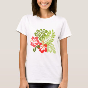 T-shirt Hawaii Hibiscus Flora Fleurs Florales Florales Fle