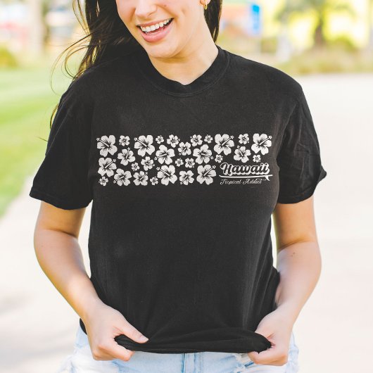 T-shirt Hawaii Hibiscus Tropical Summer Beach Vacances