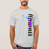 T-SHIRT HAWAII ÎLES NEON RAINBOW (Devant)
